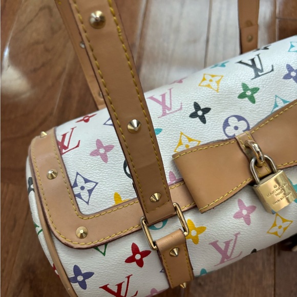 Louis Vuitton leather rainbow monogram barrel bag - Picture 3 of 5